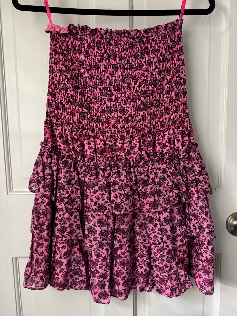 Betsy Johnson Floral Mini Dress in Pink Size Medium NWT